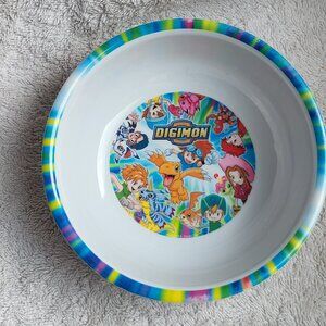 Digimon Digital Monsters Vintage Child's Cereal bowl Melamine GUC "BIN H"